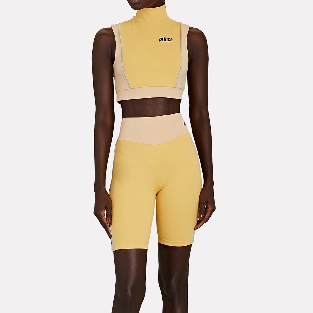 Yellow Biker Shorts